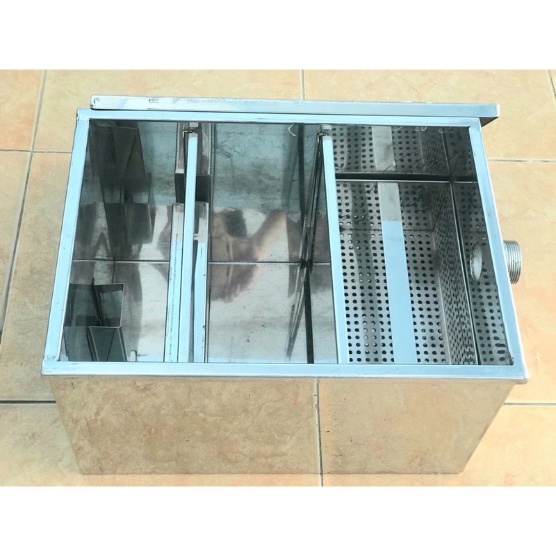 Tư vấn bể tách mỡ inox gia đình 20L